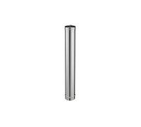 Conduit droit inox pour poele a granules - PGI pour poeles a Pellets - Diametre 80/130 - Longueur 1000 - Finition : Inox