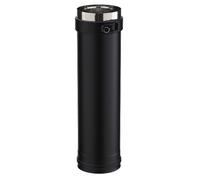 Conduit droit PGI noir gra RAL 9030 L.450 Ø80/130mm POUJOULAT - 37080704