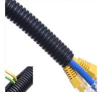 Conduit fendu flexible, protecteur de câble fendu souterrain de 196 pouces, manchon bien rangé de gestion de câble de conduit résistant, for la maison de bureau de voiture(Open mouth,0.55/500CM)