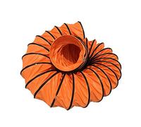 Conduit Flexible en PVC Pliable, Tuyau Orange de 5 m ou 10 m pour systèmes de Chauffage, Ventilation et climatisation (CVC), Conduit Portable avec Corde Ajustable et Anneaux en D
