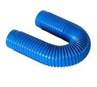 Conduit flexible en PVC, tuyau d'aération for sèche-linge, tube flexible à soufflet, for usine, conduit d'aération for hotte de cuisine (bleu/100 cm)(50mm)