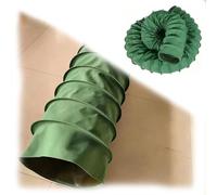 Conduit flexible en toile, Green Flame Retardant Canvas Silicone High-Temp Exhaust Hose 6-20in(L 10m(32ft),265mm(10.4"))