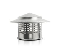 Conduit FuméE Couvercle, Capot De CheminéE Acier Inoxydable, Chapeau Anti Pluie CheminéE, Bloque La Neige, La Pluie, Les Oiseaux Et Les Souris Et Est Facile à Installer(160mm (6.30 in))
