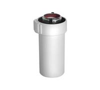 Conduit gaz alu/pvc 1000mm blanc 80/125