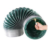 Conduit ignifuge pour sèche-linge - Tuyau d'aération flexible pour ventilateur d'extraction d'air et hotte - Comprend 2 colliers de serrage pour un raccord d'échappement sécurisé