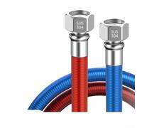 Conduit Métal Corrugé 304 Résistant Pression 1MPa | Résiste 1MPa pression, supporte 99°C, construction pour robuste, pour durable longue durée, usage quotidien(40cm)