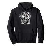 Conduit par l'honneur. Le Code du Guerrier. Sweat à Capuche