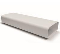 Conduit Plat 175x80mm Ventilation 50cm Sans Manchon Hotte Évacuation d’Air