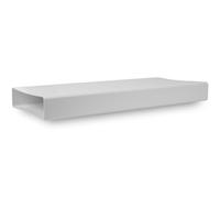 Conduit plat rectangulaire en plastique 220 x 55 mm / 22 x 5,5 cm - Longueur 150 cm - Raccordement - Système de ventilation, chauffage et refroidissement - Élément de ventilation pour espace limité