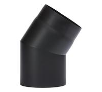 Conduit poele à bois - Coude 30° - noir - Reuter Ferrum 180 mm