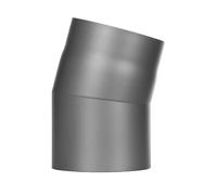 Conduit poêle à bois - Coude fixe 15° - gris - Tecnovis TEC-Stahl Ø 160 mm