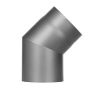 Conduit poêle à bois - Coude fixe 45° - gris - Tecnovis TEC-Stahl Ø 150 mm