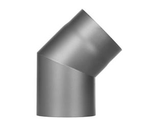 Conduit poêle à bois - Coude fixe 45° - gris - Tecnovis TEC-Stahl Ø 150 mm