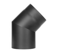 Conduit poêle à bois - Coude fixe 45° - noir - Tecnovis TEC-Stahl Ø 130 mm