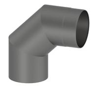 Conduit poêle à bois - Coude fixe 90° - gris - Tecnovis TEC-Stahl Ø 130 mm