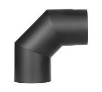 Conduit poêle à bois - Coude fixe 90° - noir - Tecnovis TEC-Stahl Ø 150 mm