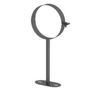 Conduit poêle à bois - double paroi - Support mural jusqu’à 250 mm - gris - Tecnovis TEC-Protect 150mm