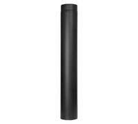 Conduit poêle à bois - Elément droit 1000 mm - noir - Tecnovis TEC-Stahl 150 mm