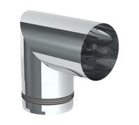 Conduit poêle à granule - Coude à deux segments 90° - non peint - Tecnovis TEC-Pellet 100 mm