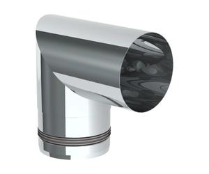 Conduit poêle à granule - Coude à deux segments 90° - non peint - Tecnovis TEC-Pellet 100 mm