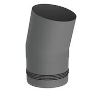 Conduit poêle à granule - Coude fixe 15° - gris - Tecnovis TEC-Pellet 100 mm