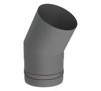 Conduit poêle à granule - Coude fixe 30° - gris - Tecnovis TEC-Pellet 100 mm