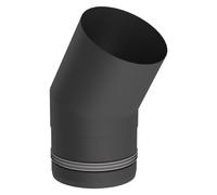Conduit poêle à granule - Coude fixe 30° - noir - Tecnovis TEC-Pellet 100 mm