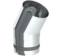 Conduit poêle à granule - Coude fixe 30° - non peint - Tecnovis TEC-Pellet 100 mm