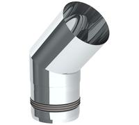 Conduit poêle à granule - Coude fixe 45° - non peint - Tecnovis TEC-Pellet 100 mm