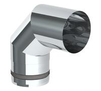 Conduit poêle à granule - Coude fixe 90° - non peint - Tecnovis TEC-Pellet 100 mm