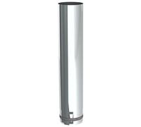 Conduit poêle à granule - Elément droit 500mm - non peint - Tecnovis TEC-Pellet 80 mm