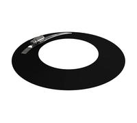 Conduit poêle à granule - Rosace murale - noir - Tecnovis TEC-Pellet 100 mm