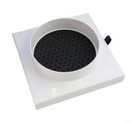 Conduit pour filtre HEPA - Filtre de ventilation en ligne pour tuyau en PVC, tuyau en polyéthylène, conduit en feuille d'aluminium, filtre de qualité d'air intérieur haute efficacité avec coque en ABS