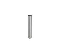 Conduit pour poele a pellets element droit noir mat 80-130 pgi 250 mm