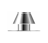 Conduit pour toit plat avec déflecteur de pluie et bande d'étanchéité - double paroi - Schräder Future line DW