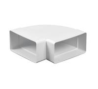Conduit rectangulaire coudé horizontal à 90 degrés 75 mm x 150 mm KP75-24