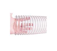 Conduit ventilation à sangle nylon réglable, tuyau air flexible PVC supporté par anneau D acier, antidéflagrant résistant usure pour sous-sol industriel(100mm)