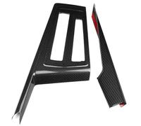 Conduite À Droite Cadre De Boutons De Levier De Vitesse Central Sans Fentes Pour VW Pour Golf 8 MK8 GTE GTI GTD 2020-2025 LIANGYIMEI(Glossy Carbon)