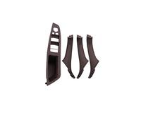 Conduite À Gauche LHD Pour Série 5 F10 F11 Gris Beige Noir Voiture Intérieur Porte Poignée Panneau Tirer Revêtement D'habillage(C - Mocha)