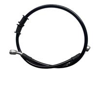 Conduites de frein Câble de frein universel 90 cm-130 cm, tressé à 28°, en acier, pour embrayage hydraulique, radiateur, refroidisseur d'huile, moto tout-terrain(Black 120cm)