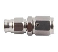 Conduites de frein Tuyau de frein droit AN3 45 à 90 degrés en acier inoxydable, embouts de tuyau pivotants en PTFE, adaptateur de raccord femelle(BJ03A)