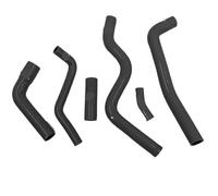 Conduits de pression et durites Kit de durites de refroidissement de radiateur en silicone pour Yamaha FZ6 Fazer S2 2008 2009 2010 tuyau pour voiture(Black)