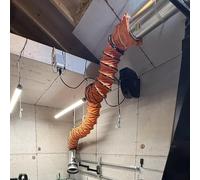 Conduits de ventilation Tuyau D'extraction De Fumées Cuisine, Conduit Ventilation À Flexible Isolé - -30 °C 120 °C/-86 °F 248, Grand Conduits D'air Ventilateur Pour(Ø 32in/813mm,L 33ft/10m)