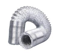 Conduits flexibles en feuille d'aluminium, Conduits flexibles en aluminium, tailles multiples: 2m, 3m, 4m, 5m, avec 2 colliers de serrage(3m,100mm)