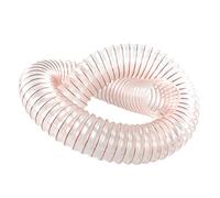 Conduits flexibles en PU, Tuyau flexible en polyuréthane avec fil de cuivre, 1 mètre, ventilation industrielle, transparent, 0,63 mm, paroi 20-100 mm(Inner diameter:45mm)