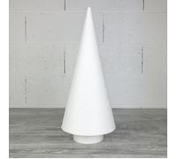 Cône à décorer - LEALOO - 44 cm - Polystyrène - Support inclus - Base 10 cm