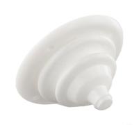 Cône à œillets en caoutchouc de 105 mm de diamètre pour commande de direction de bateau pour étanchéité de câble de cloison (blanc)