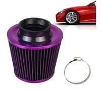 Cône d'admission d'air froid - Filtres d'admission d'air universels de 76 mm - Cône d'entrée froide multifonction de rechange pour moteur de voiture de course de sport