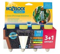 HOZELOCK - Système d'Arrosage Goutte-à-Goutte Autonome Aquasolo - Taille L (x4) : Arrosage d'Absence, Idéal pour Plante en Pot, Jardinière, Fleurs et Potager, Cône Jaune en Céramique [2718 3465]