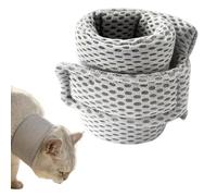 Cône de chat - Collier respirant, doux et confortable contre les léchages, cône de protection pour animaux de compagnie avec sangle sûre et réglable, collier de récupération léger pour guérir les